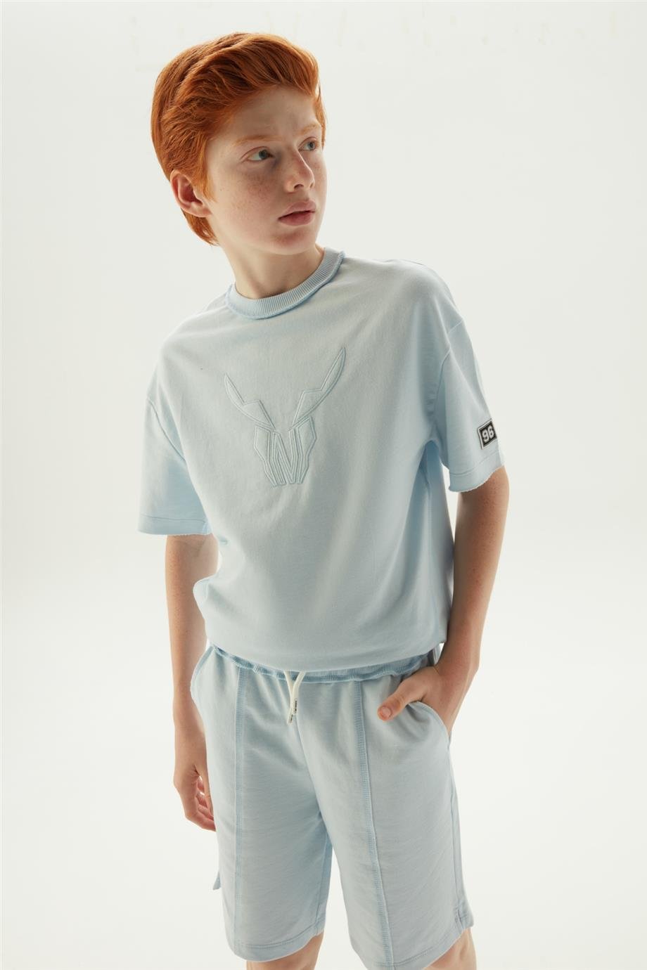 Nebbati Erkek Çocuk Mavi Şort