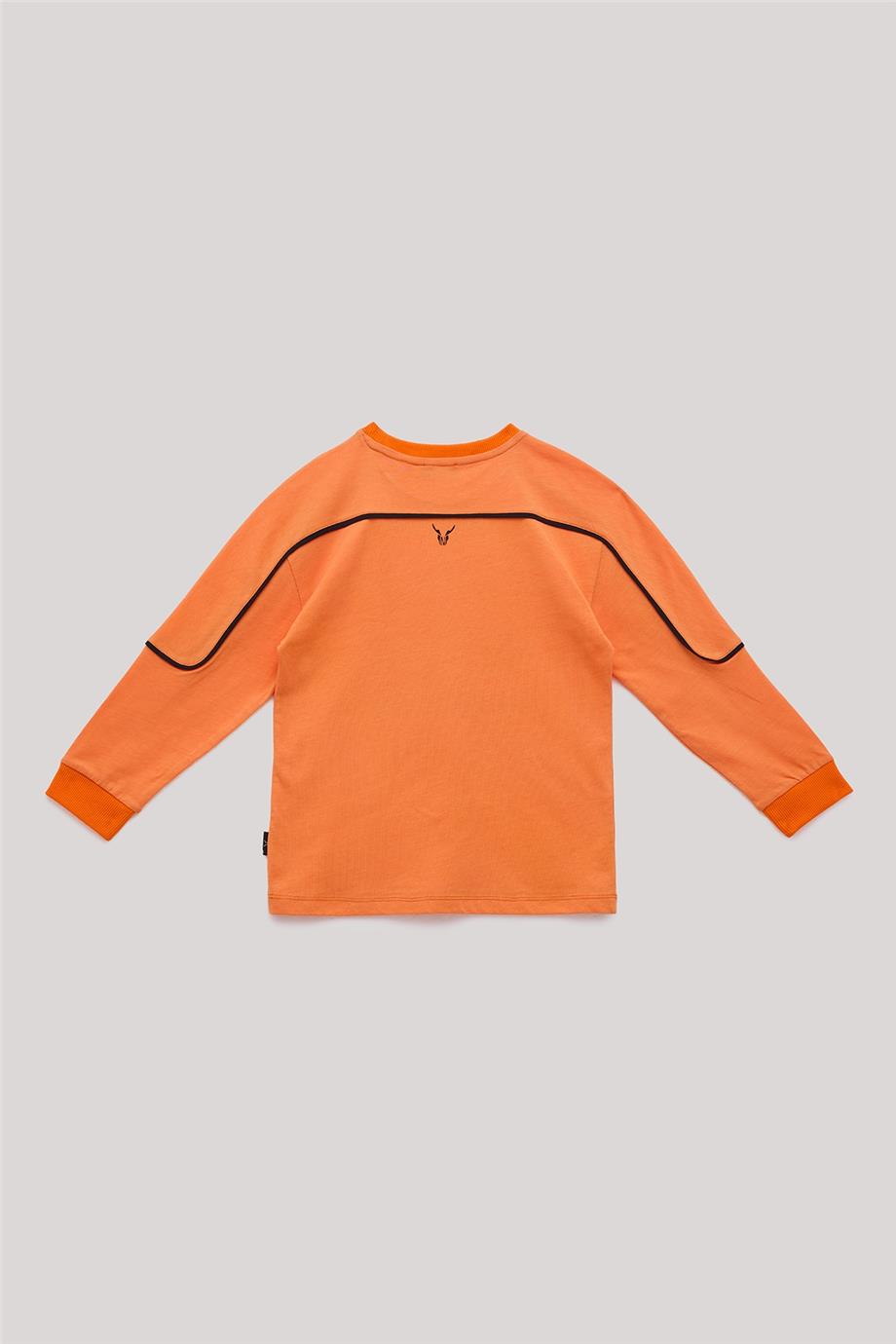 Nebbati Erkek Çocuk Oranj Sweatshirt