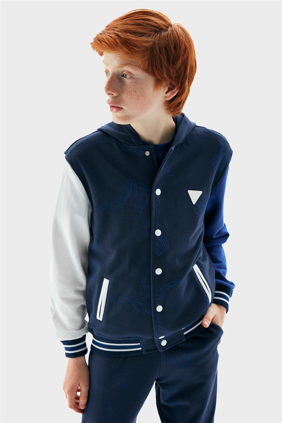 Nebbati Erkek Çocuk Renkli Eşofman Üstü