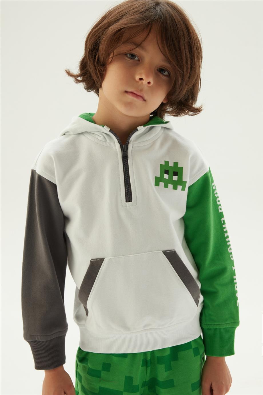 Nebbati Erkek Çocuk Renkli Sweatshirt