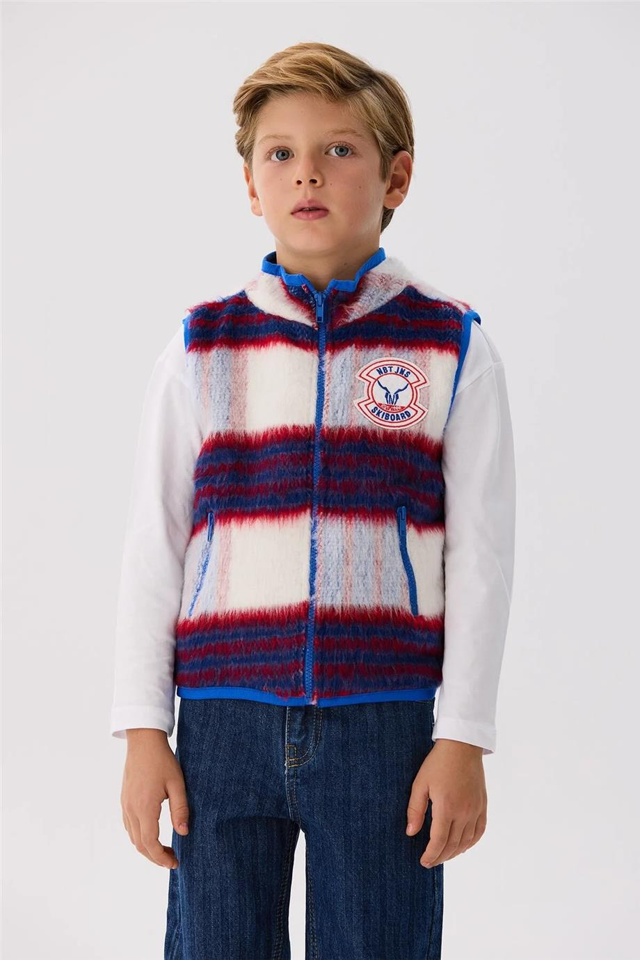 Nebbati Erkek Çocuk Renkli Yelek