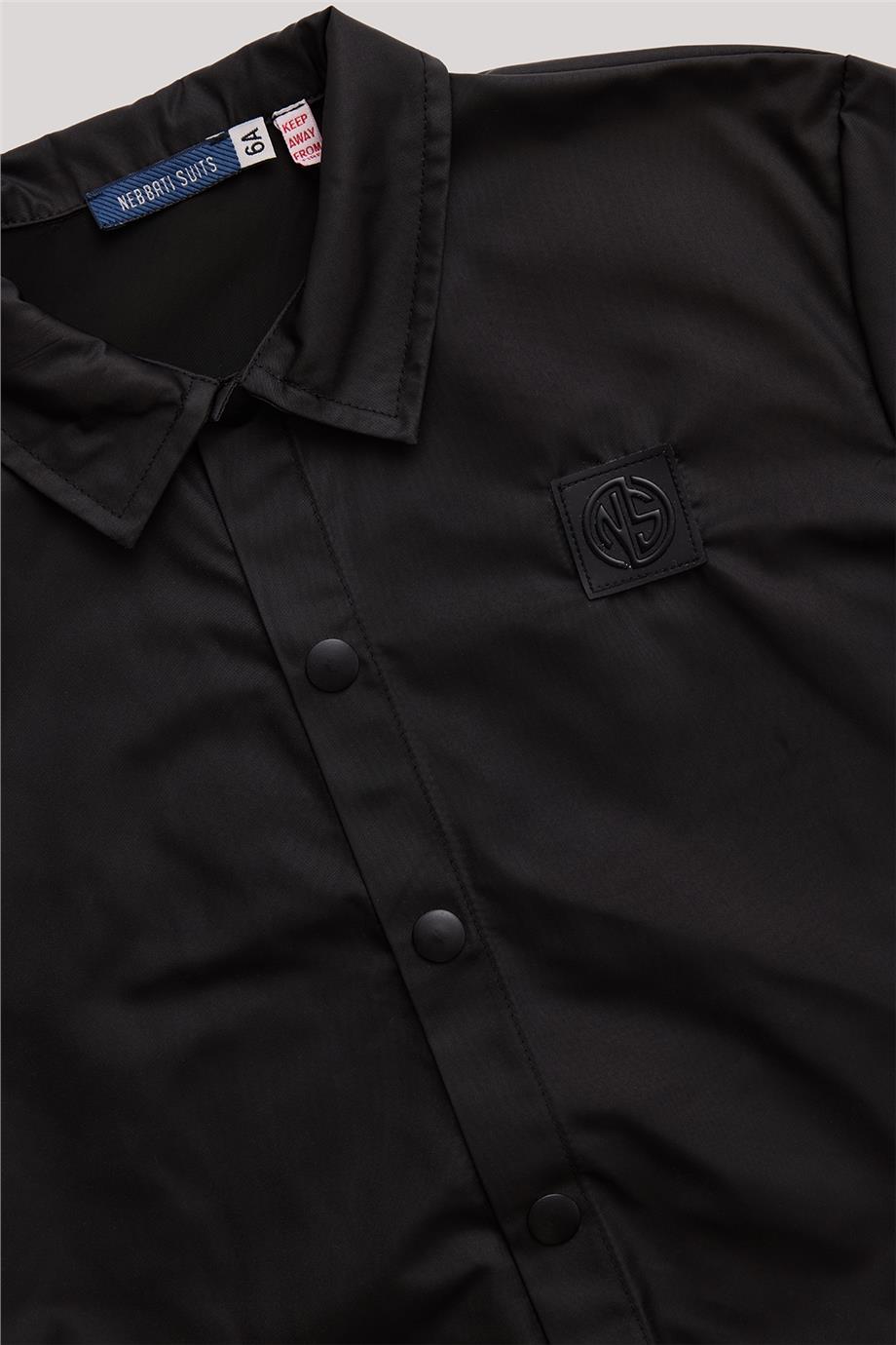 Nebbati Erkek Çocuk Siyah Gömlek