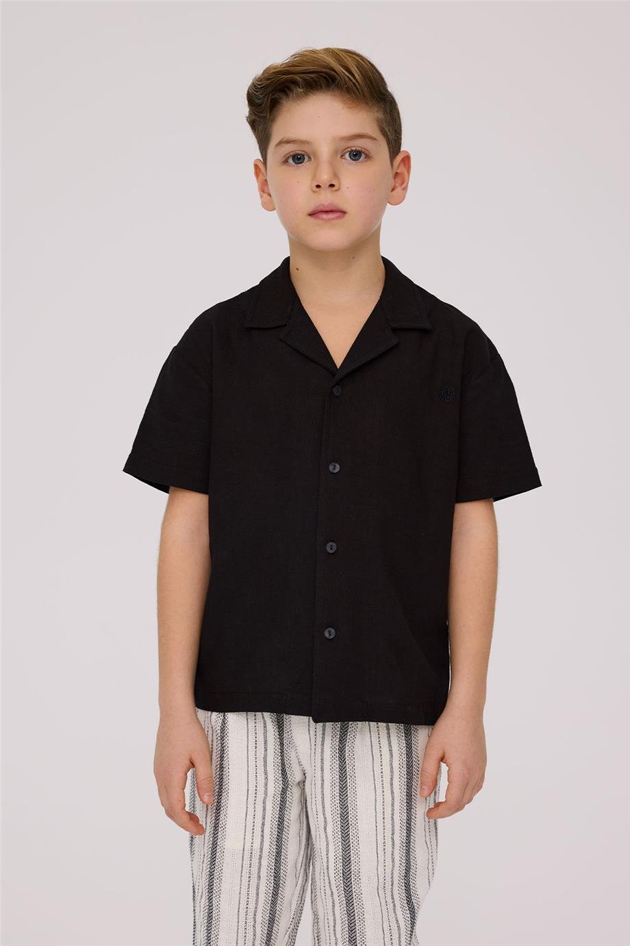 Nebbati Erkek Çocuk Siyah GömlekNebbati Erkek Çocuk Siyah Gömlek