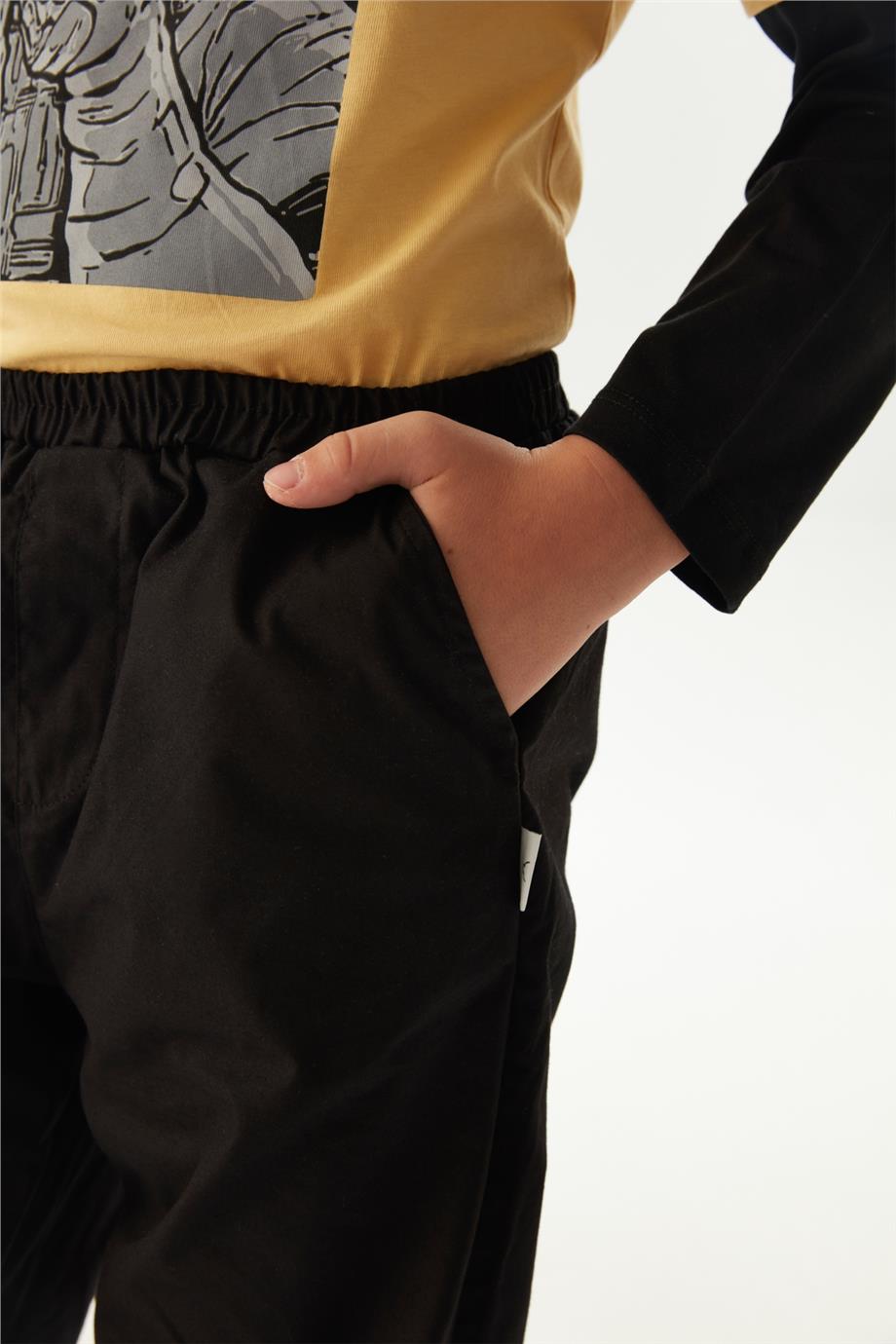 Nebbati Erkek Çocuk Siyah Pantolon