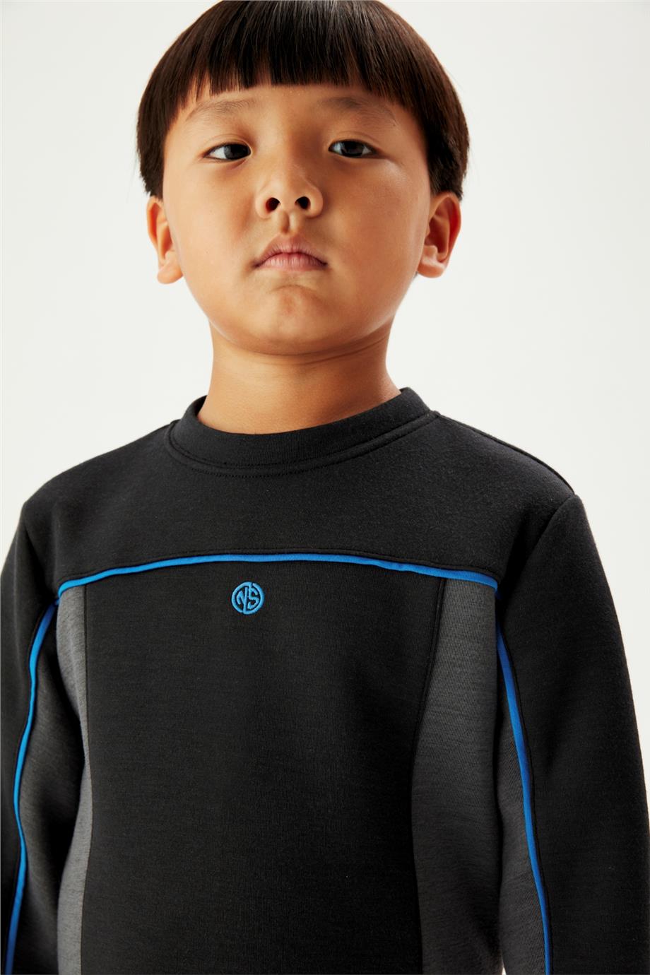 Nebbati Erkek Çocuk Siyah Sweatshirt