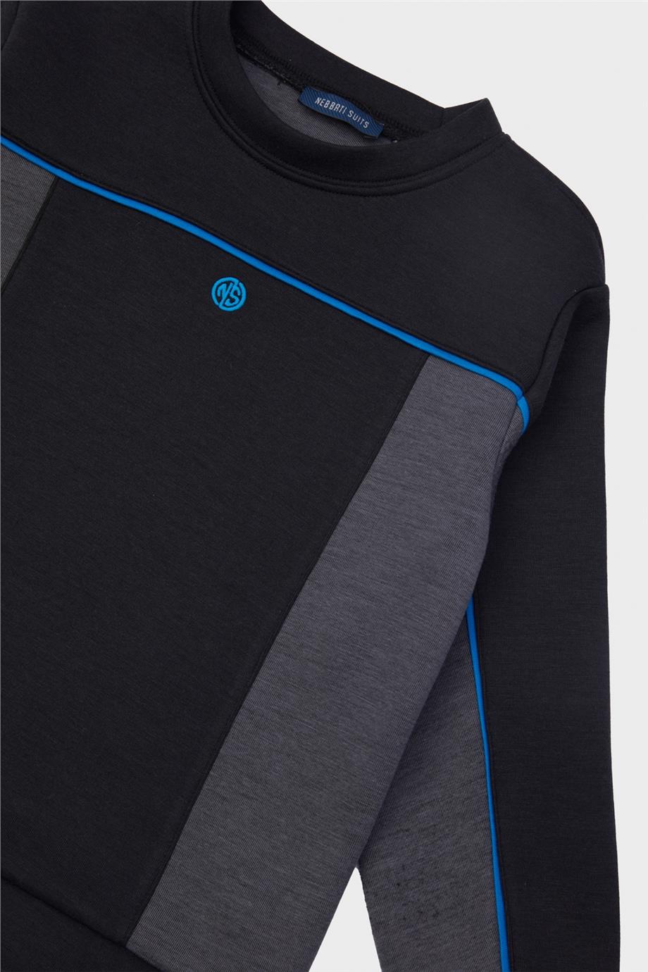 Nebbati Erkek Çocuk Siyah Sweatshirt