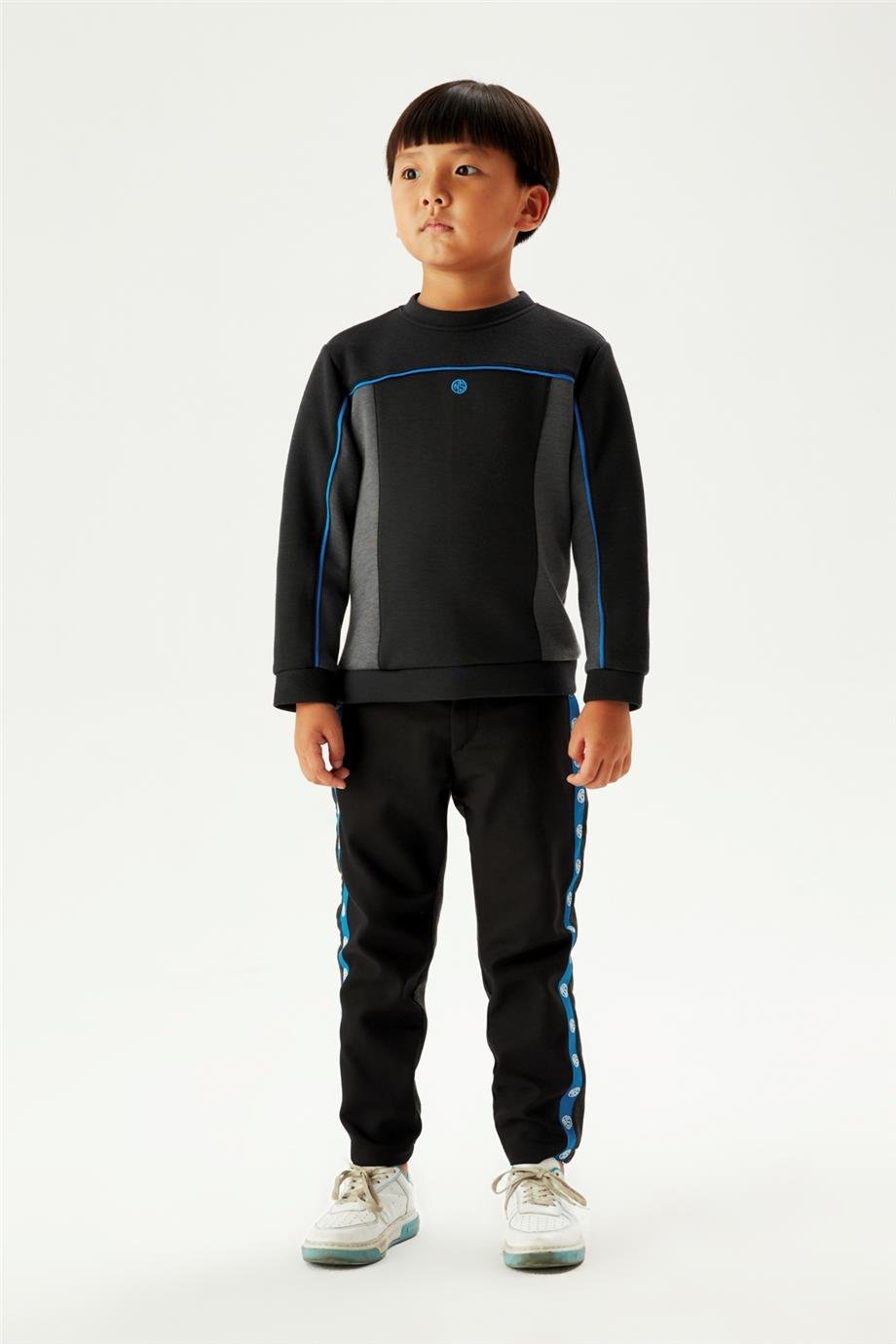 Nebbati Erkek Çocuk Siyah Sweatshirt