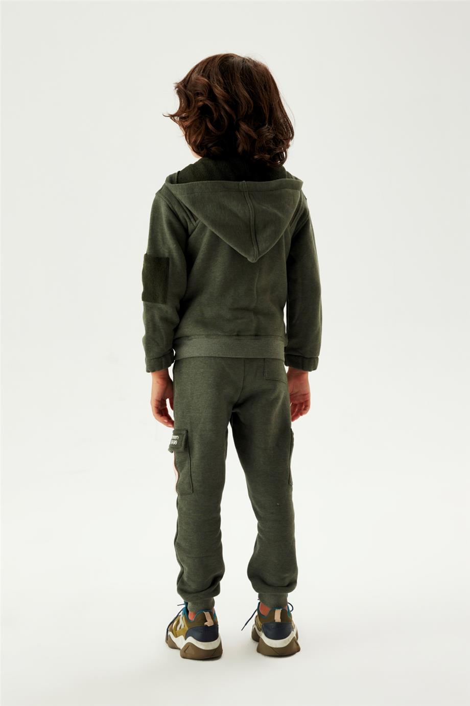 Nebbati Erkek Çocuk Yeşil Eşofman Üstü