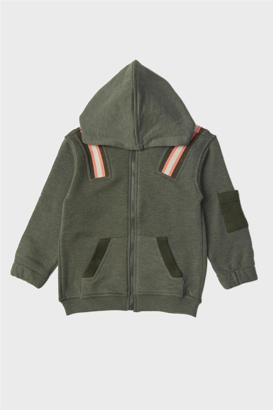 Nebbati Erkek Çocuk Yeşil Eşofman Üstü