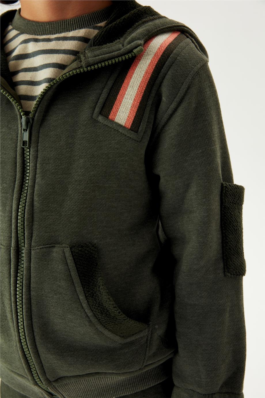 Nebbati Erkek Çocuk Yeşil Eşofman Üstü