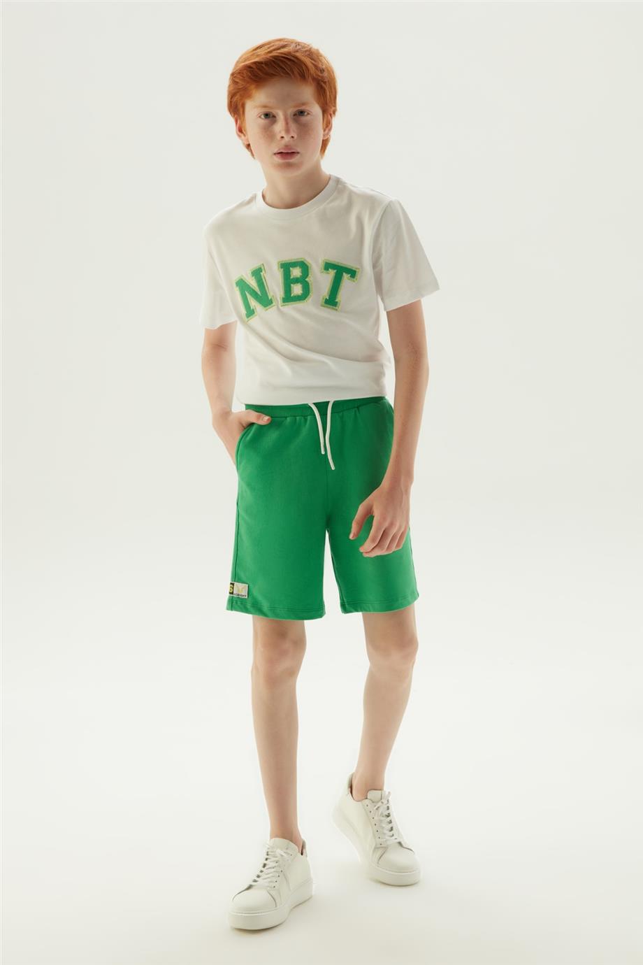 Nebbati Erkek Çocuk Yeşil Şort