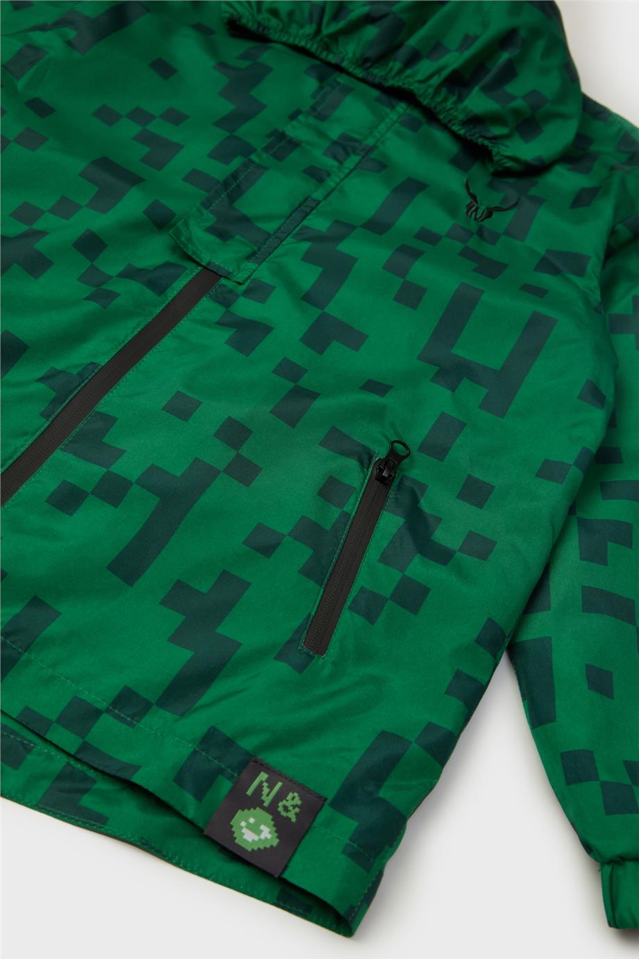 Nebbati Erkek Çocuk Yeşil Yağmurluk