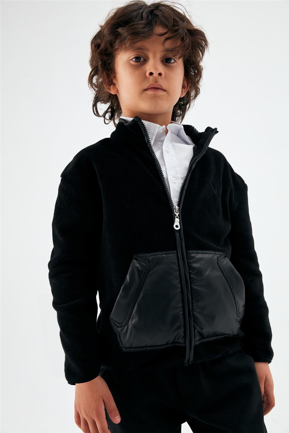 Nebbati Unisex Siyah Polar