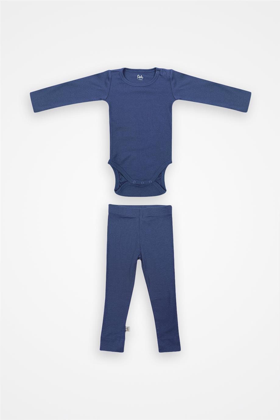 Owli Unisex Mavi Bebek TakımOwli Unisex Mavi Bebek Takım