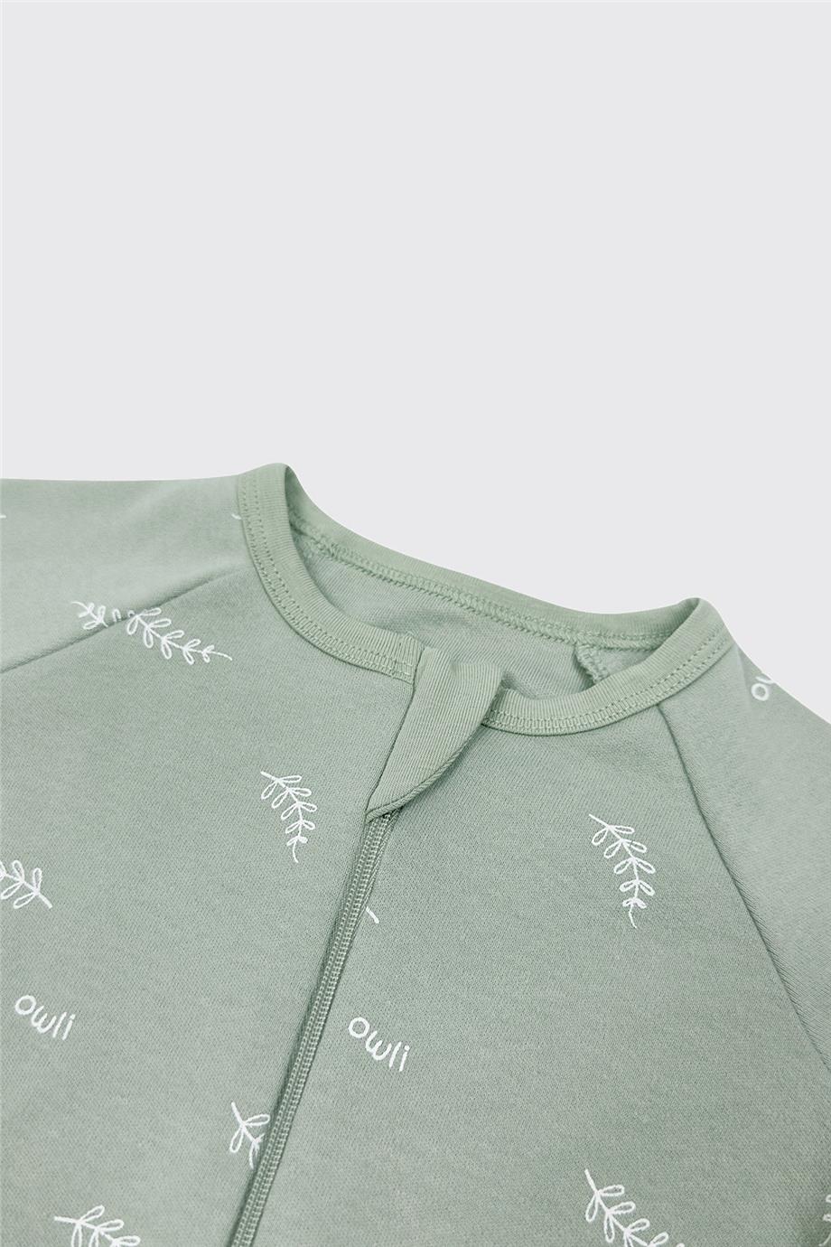 Owli Unisex Yeşil Uyku Tulumu