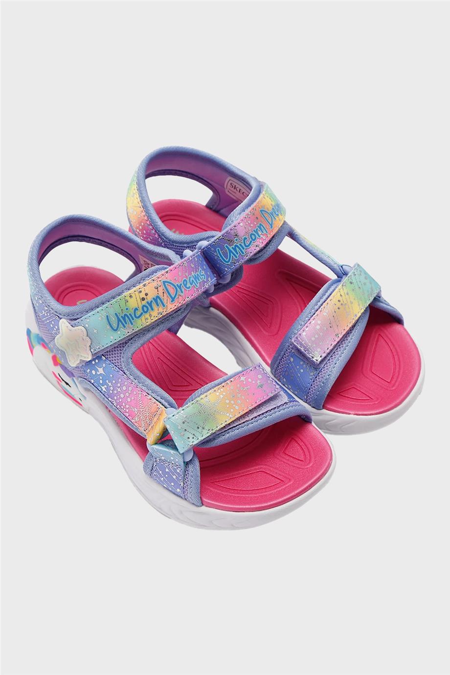 Skechers Kız Çocuk Mavi Sandalet