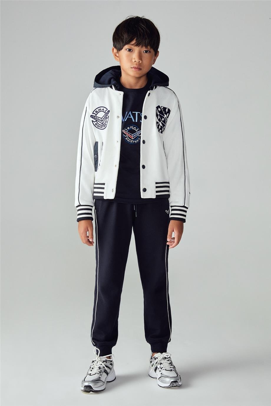 Swatsky Erkek Çocuk Beyaz Ceket