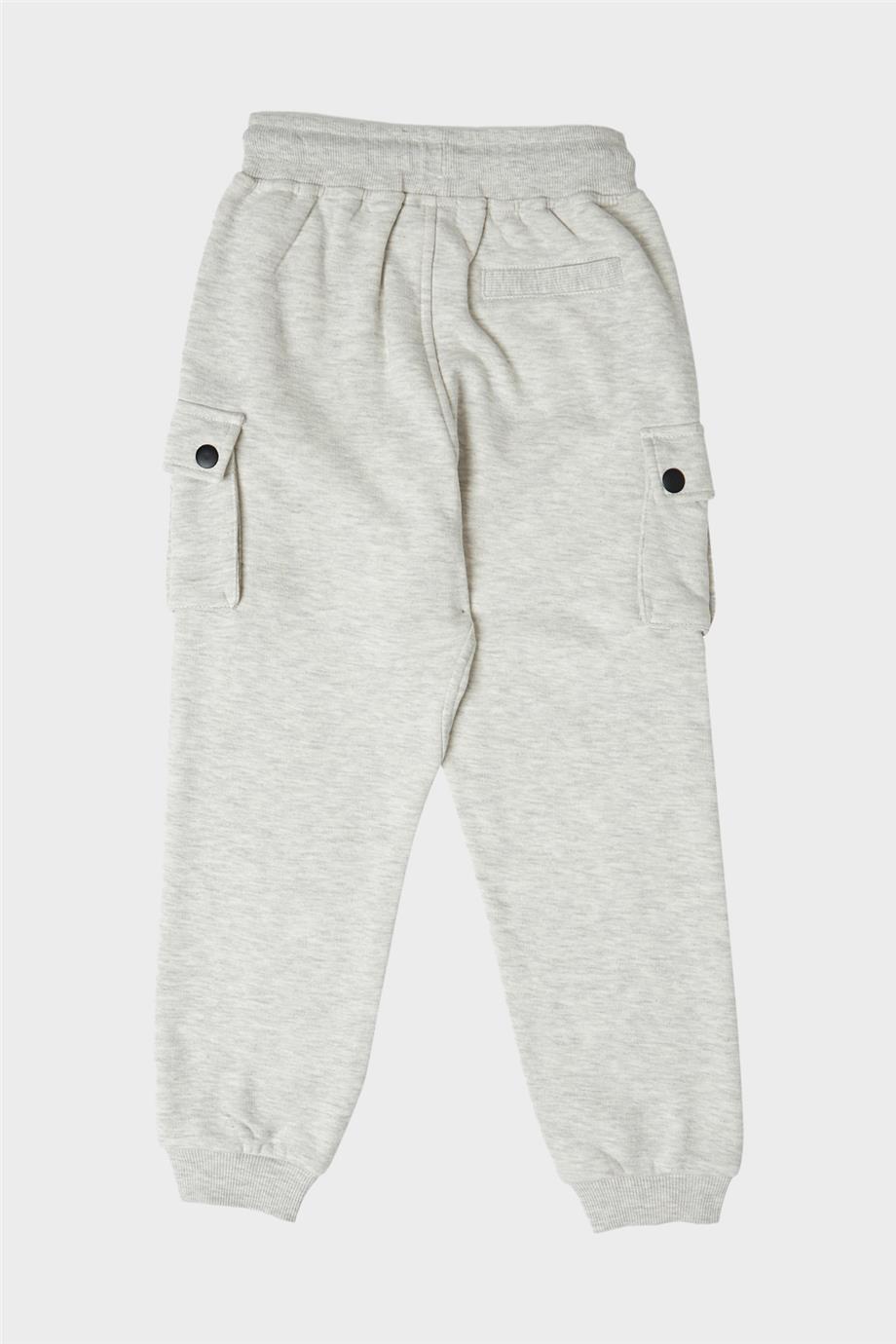 Swatsky Erkek Çocuk Gri Melanj Eşofman Altı