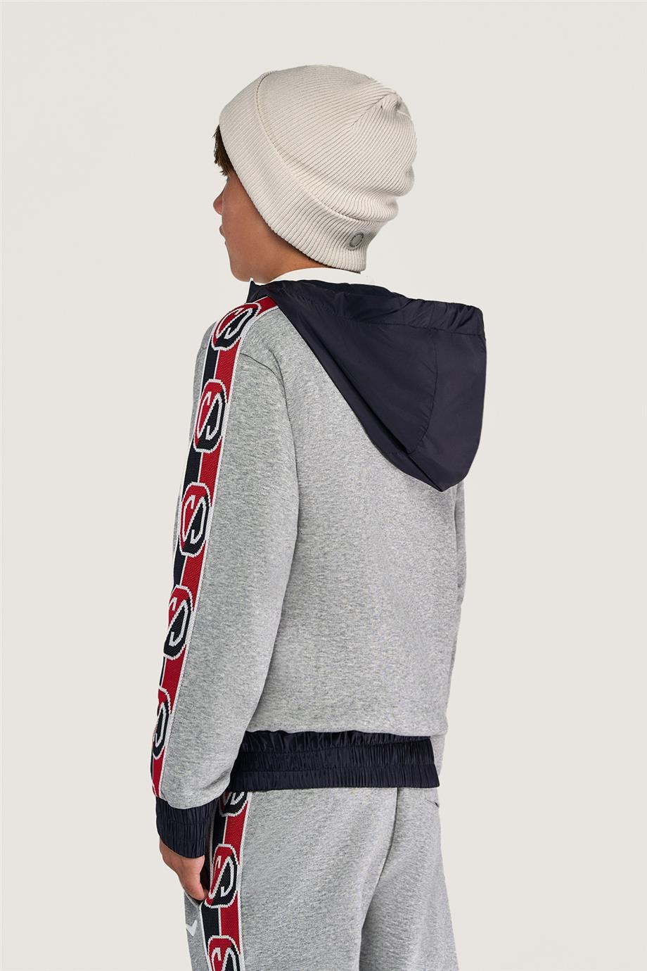 Swatsky Erkek Çocuk Gri Melanj Eşofman Üstü