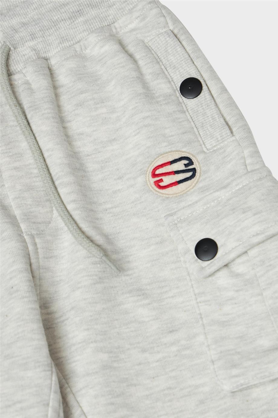 Swatsky Erkek Çocuk Gri Melanj Eşofman Altı