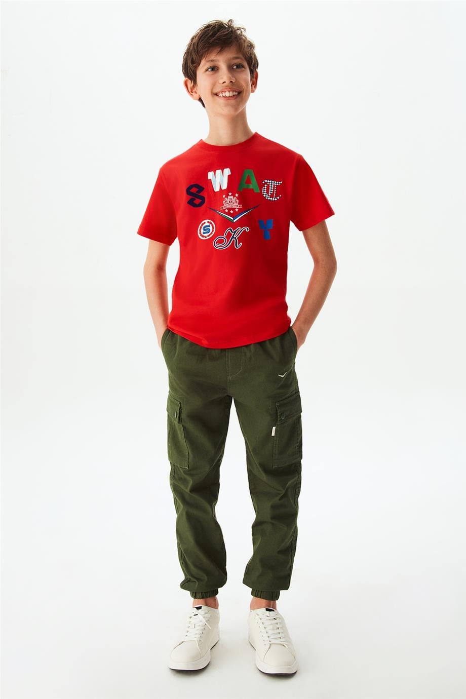 Swatsky Erkek Çocuk Kırmızı Tshirt
