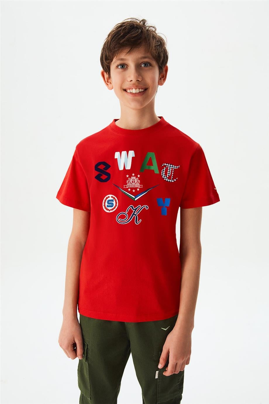 Swatsky Erkek Çocuk Kırmızı Tshirt