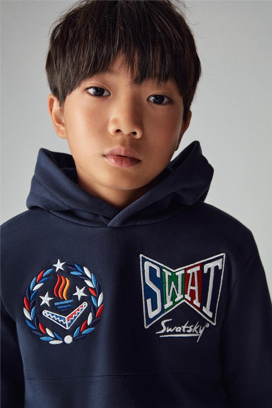 Swatsky Erkek Çocuk Lacivert Sweatshirt