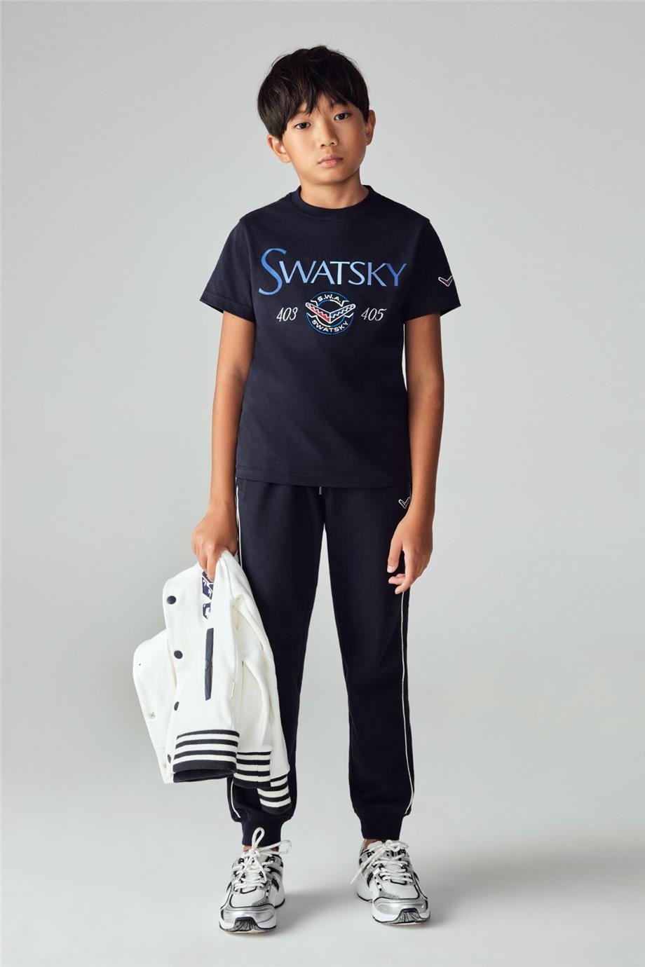 Swatsky Erkek Çocuk Lacivert T-Shirt