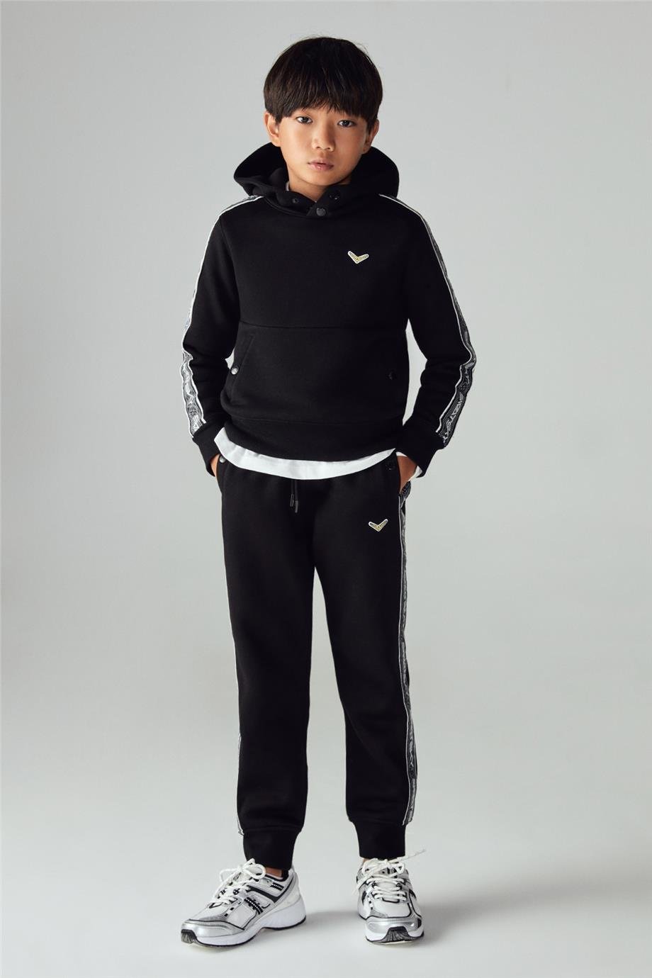 Swatsky Erkek Çocuk Siyah Sweatshirt