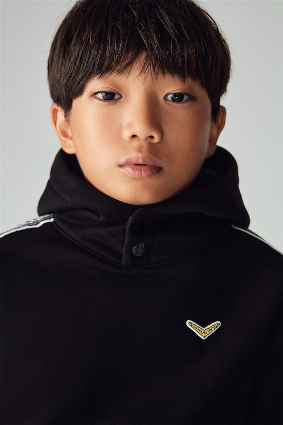 Swatsky Erkek Çocuk Siyah Sweatshirt