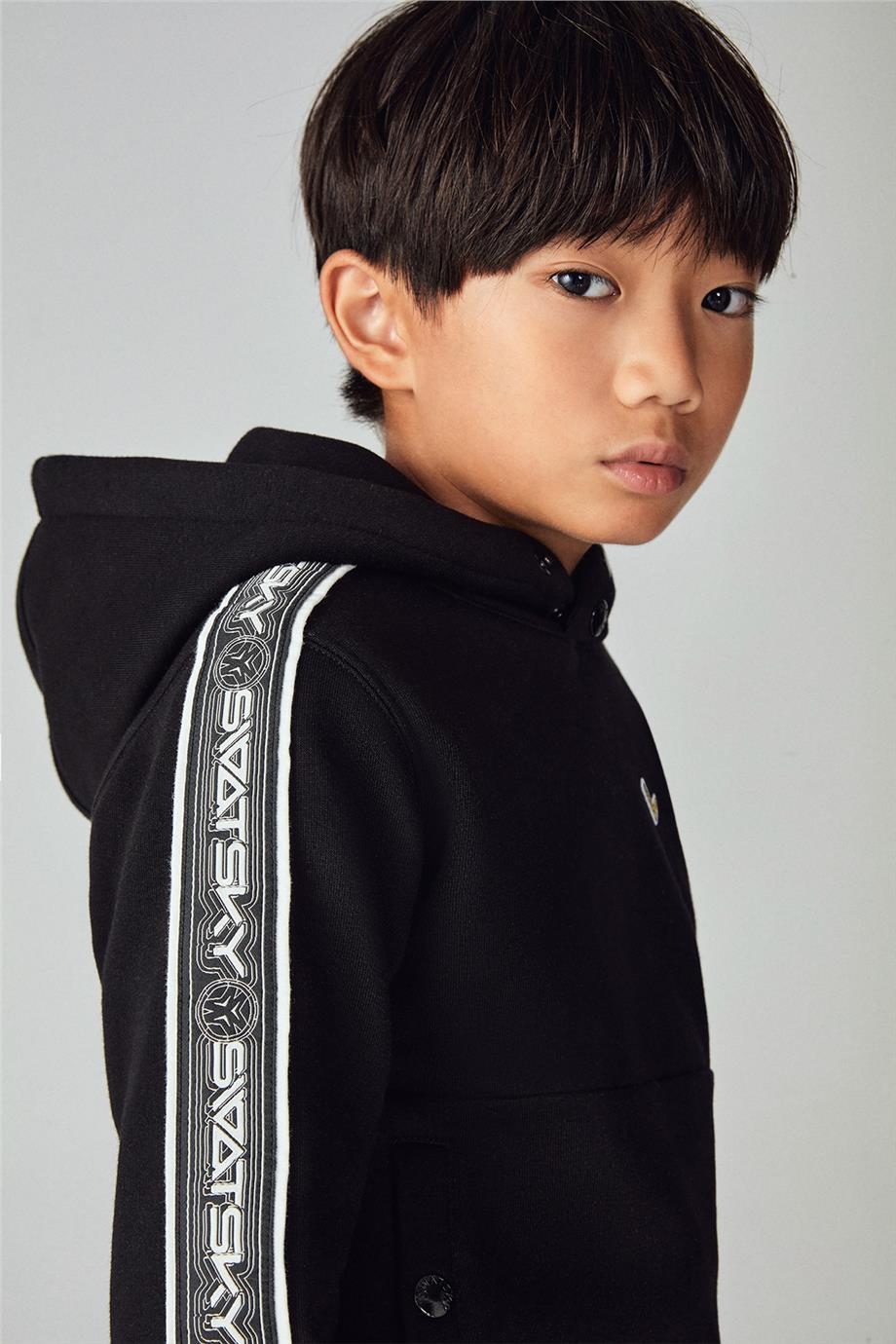 Swatsky Erkek Çocuk Siyah Sweatshirt