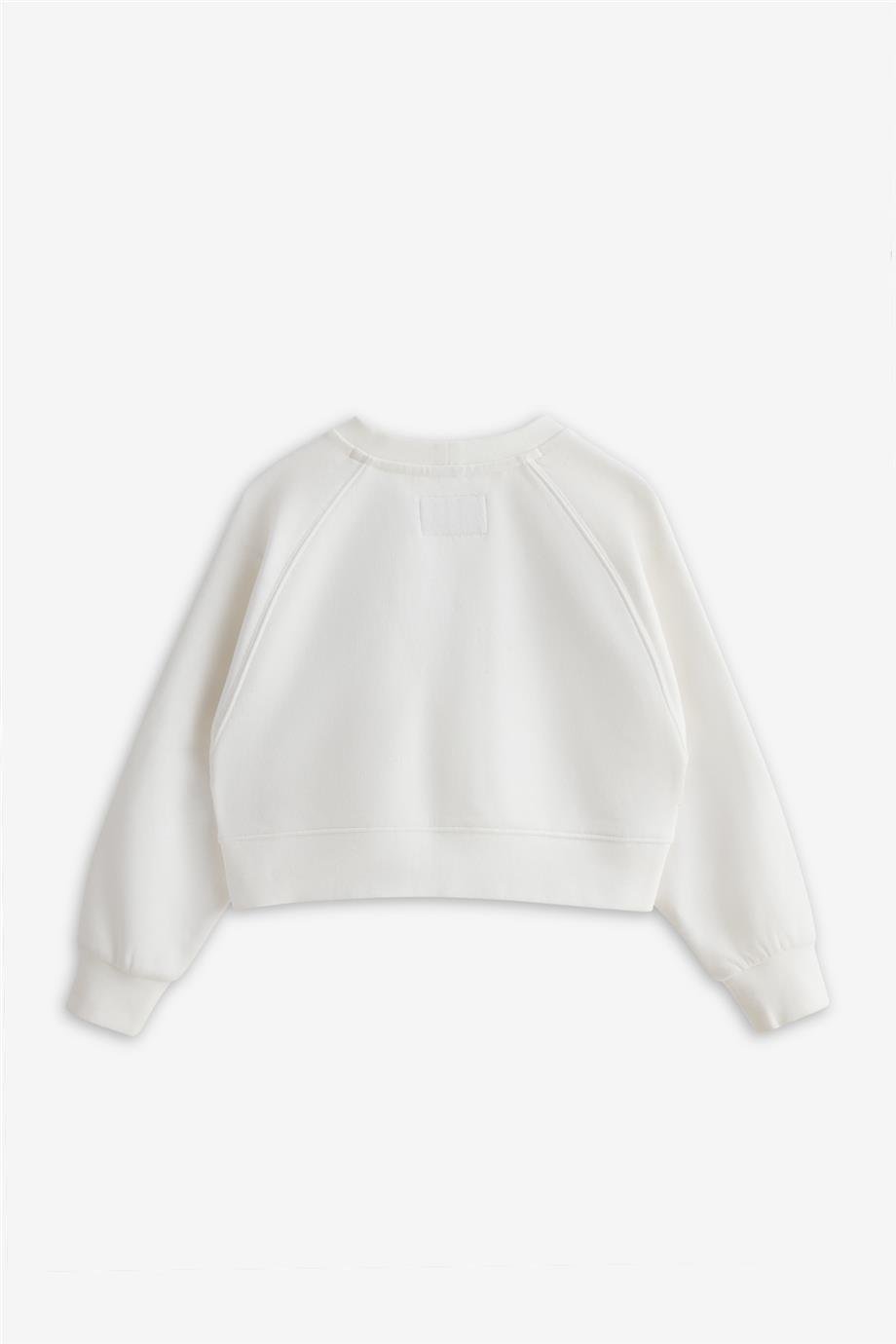 Swatsky Kız Çocuk Beyaz Sweatshirt