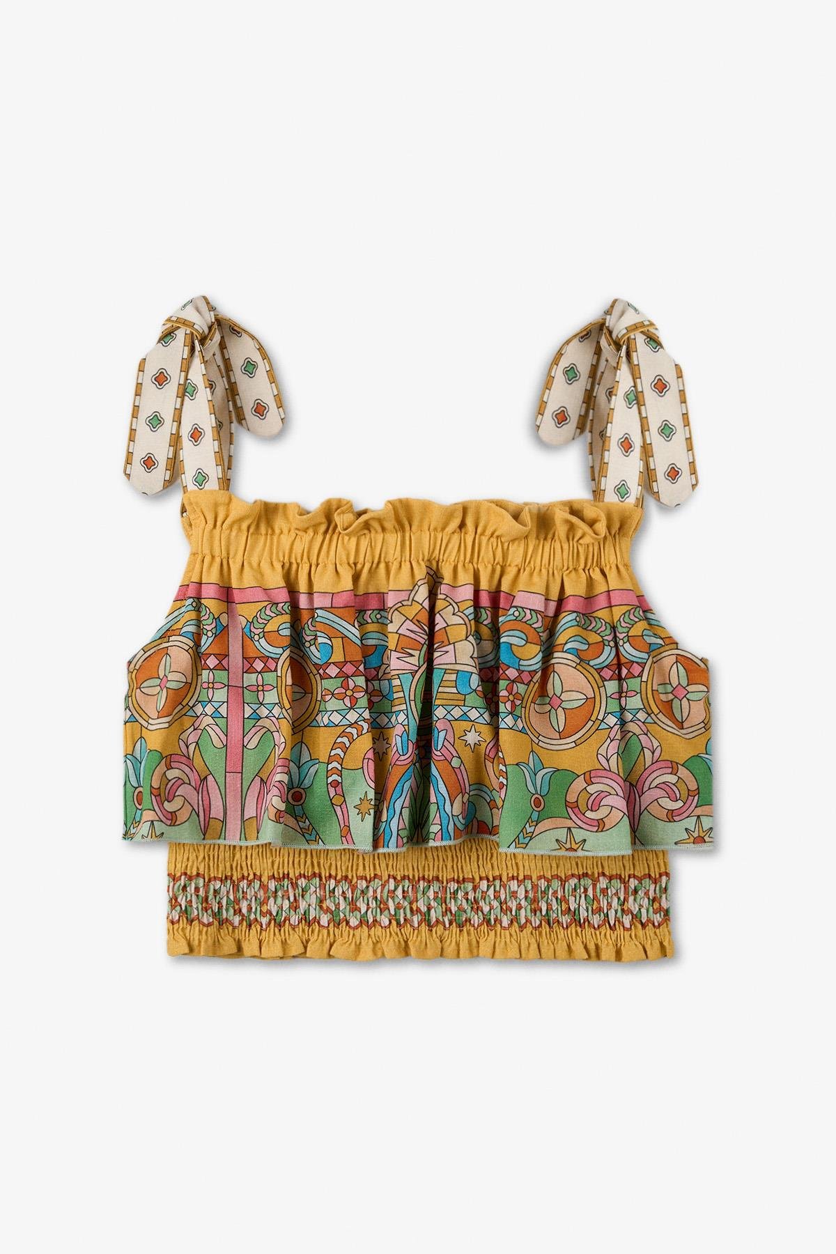 Swatsky Kız Çocuk Desenli BluzSwatsky Kız Çocuk Desenli Bluz