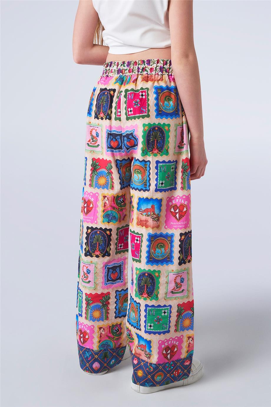 Swatsky Kız Çocuk Desenli Eşofman Altı