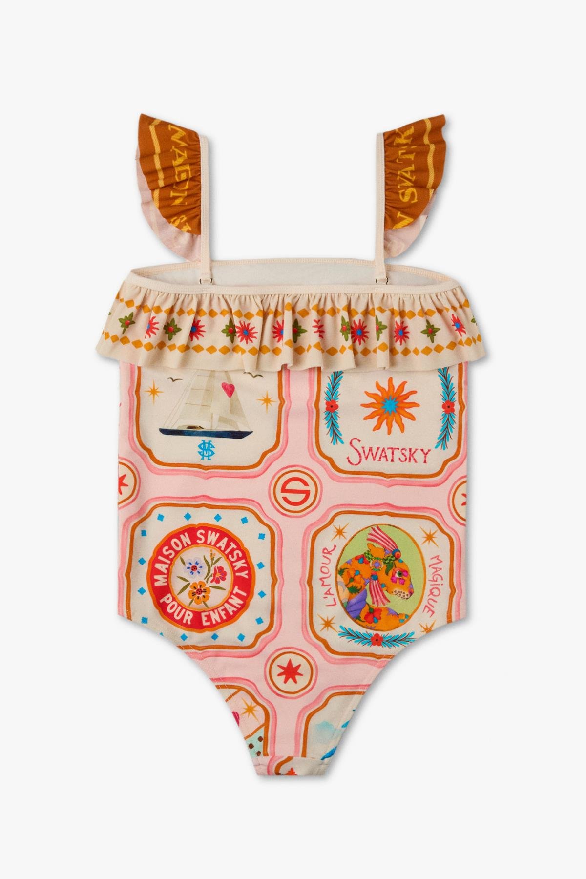 Swatsky Kız Çocuk Desenli MayoSwatsky Kız Çocuk Desenli Mayo