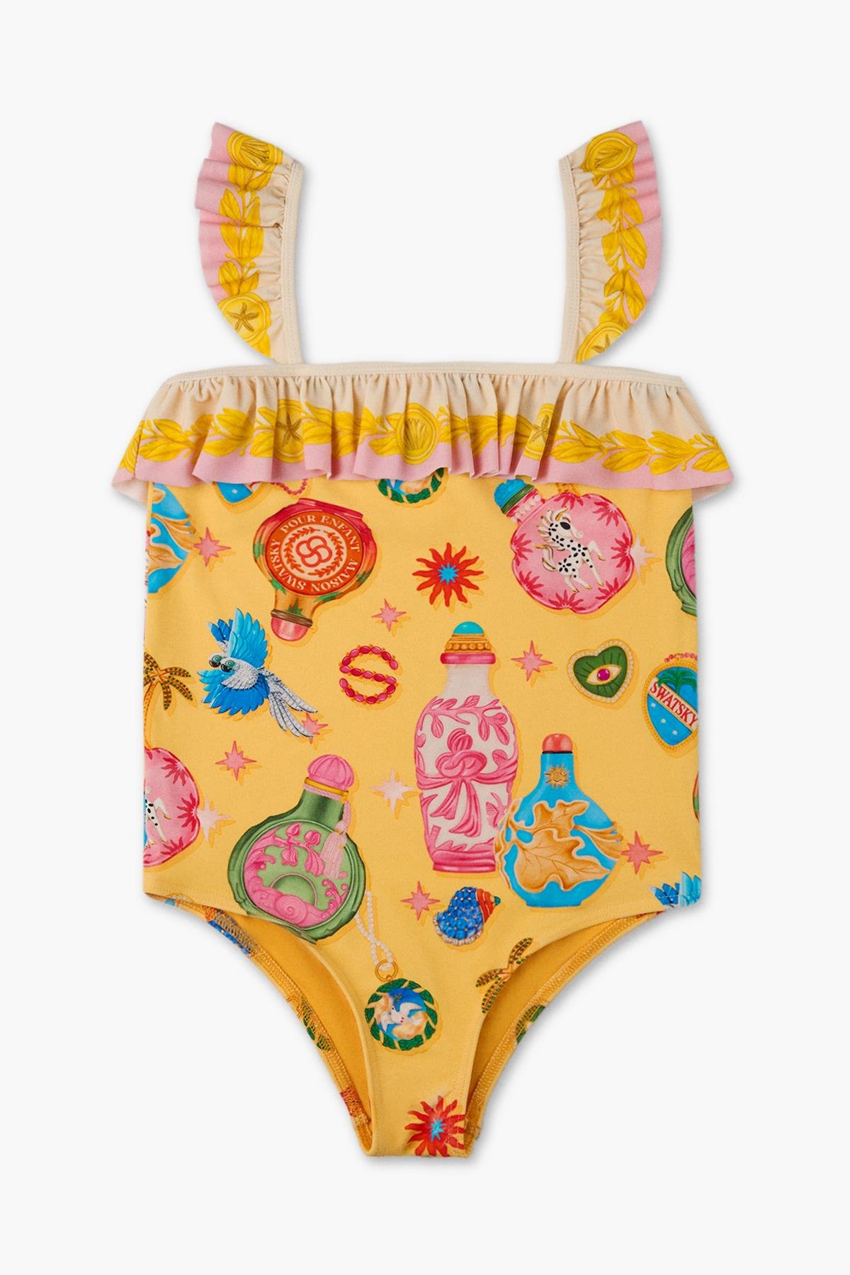 Swatsky Kız Çocuk Desenli MayoSwatsky Kız Çocuk Desenli Mayo