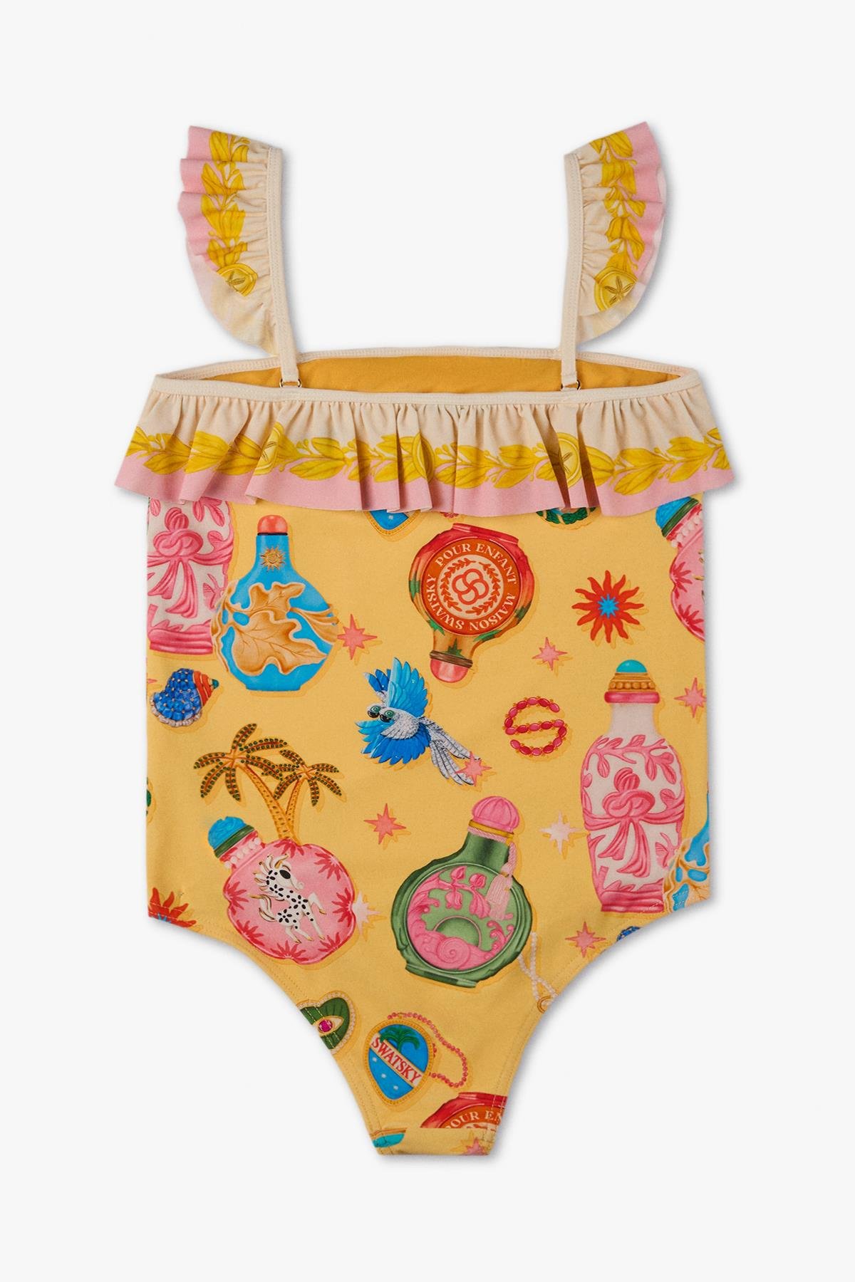 Swatsky Kız Çocuk Desenli MayoSwatsky Kız Çocuk Desenli Mayo