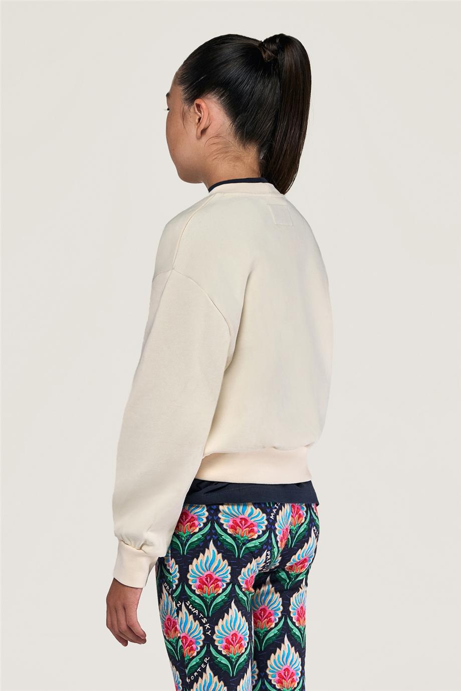 Swatsky Kız Çocuk Krem Sweatshirt
