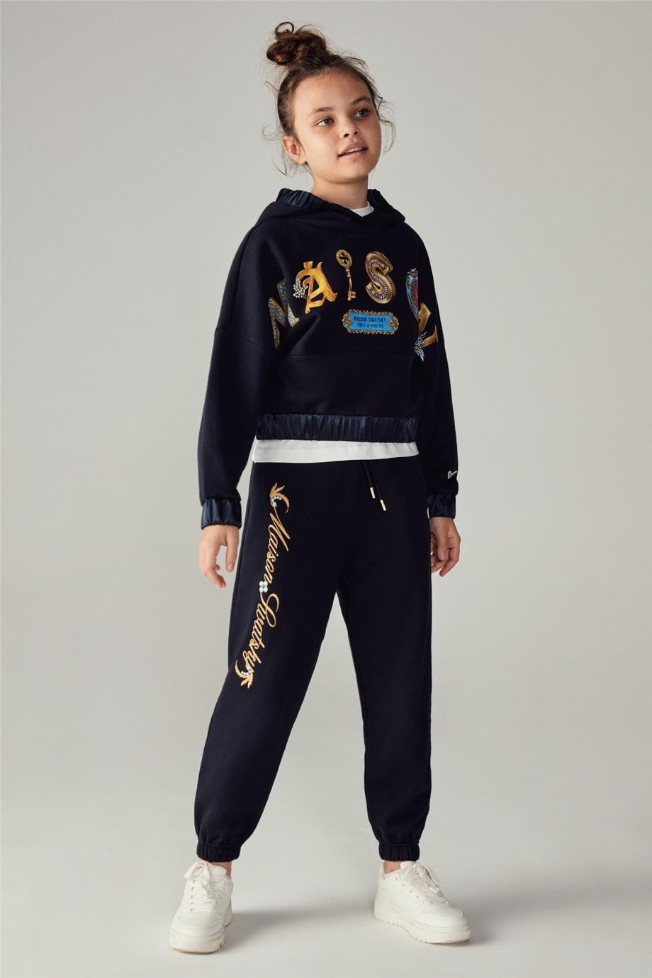 Swatsky Kız Çocuk Lacivert Sweatshirt