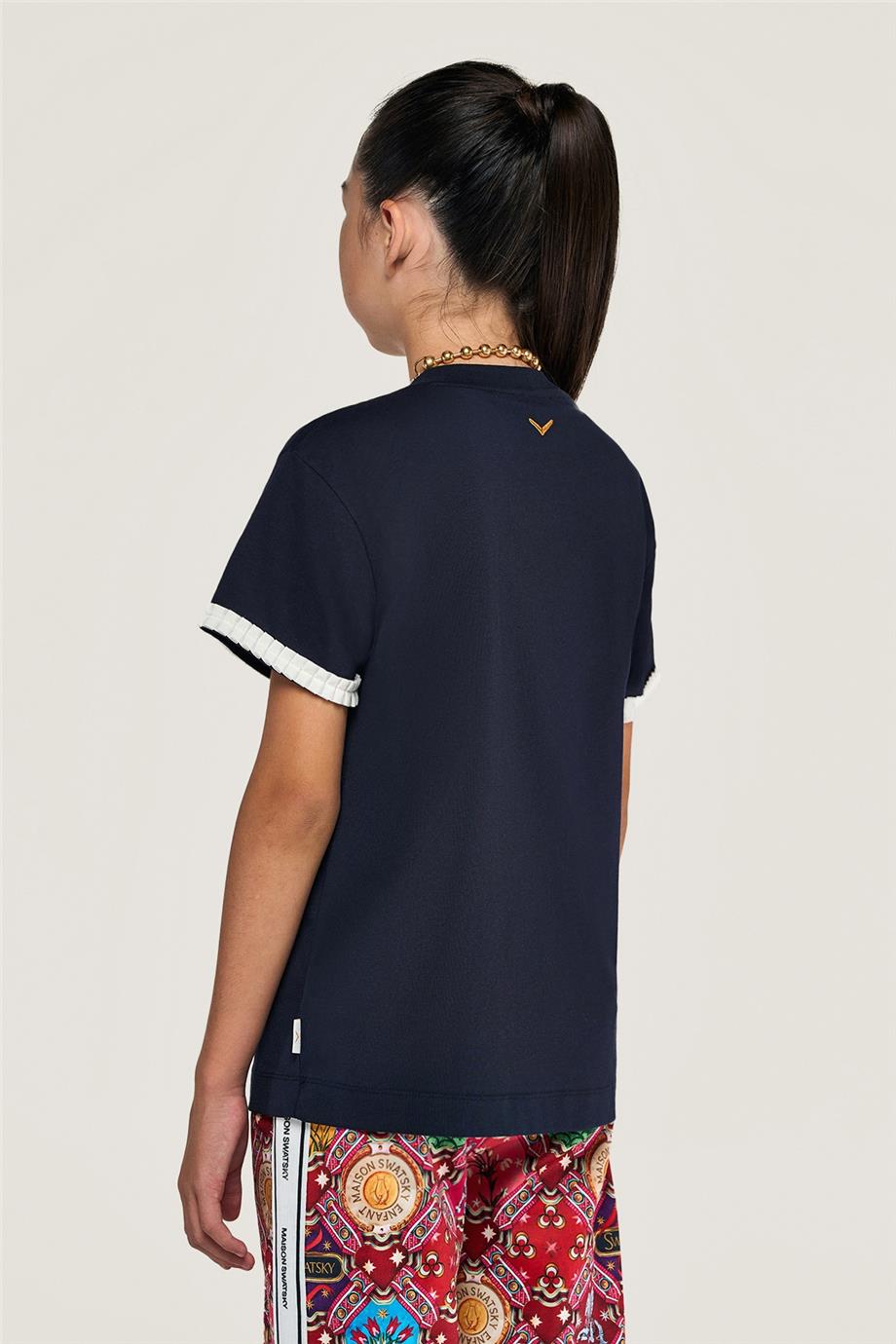 Swatsky Kız Çocuk Lacivert T-Shirt