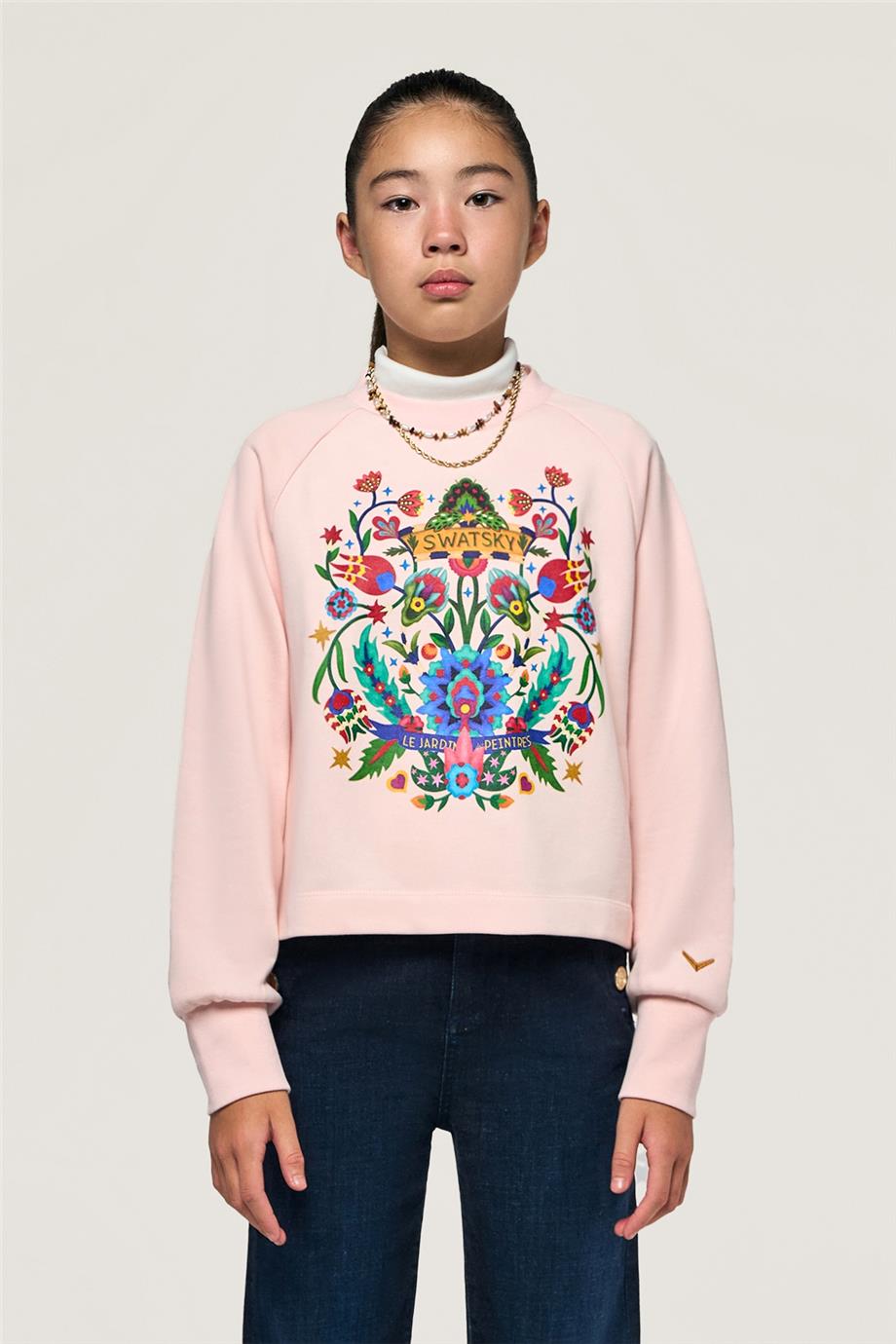 Swatsky Kız Çocuk Pembe Sweatshirt