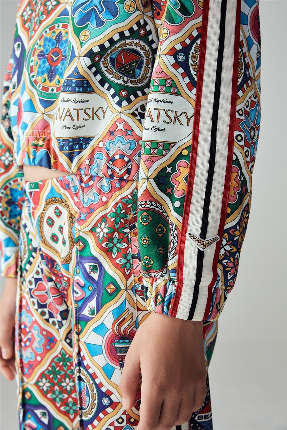Swatsky Kız Çocuk Renkli Sweatshirt