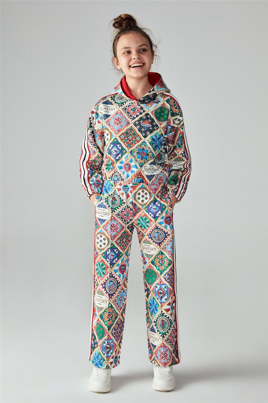 Swatsky Kız Çocuk Renkli Sweatshirt