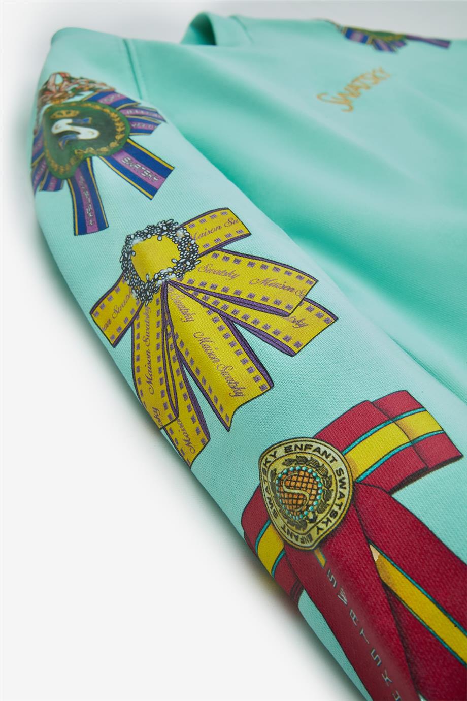 Swatsky Kız Çocuk Turkuaz Sweatshirt