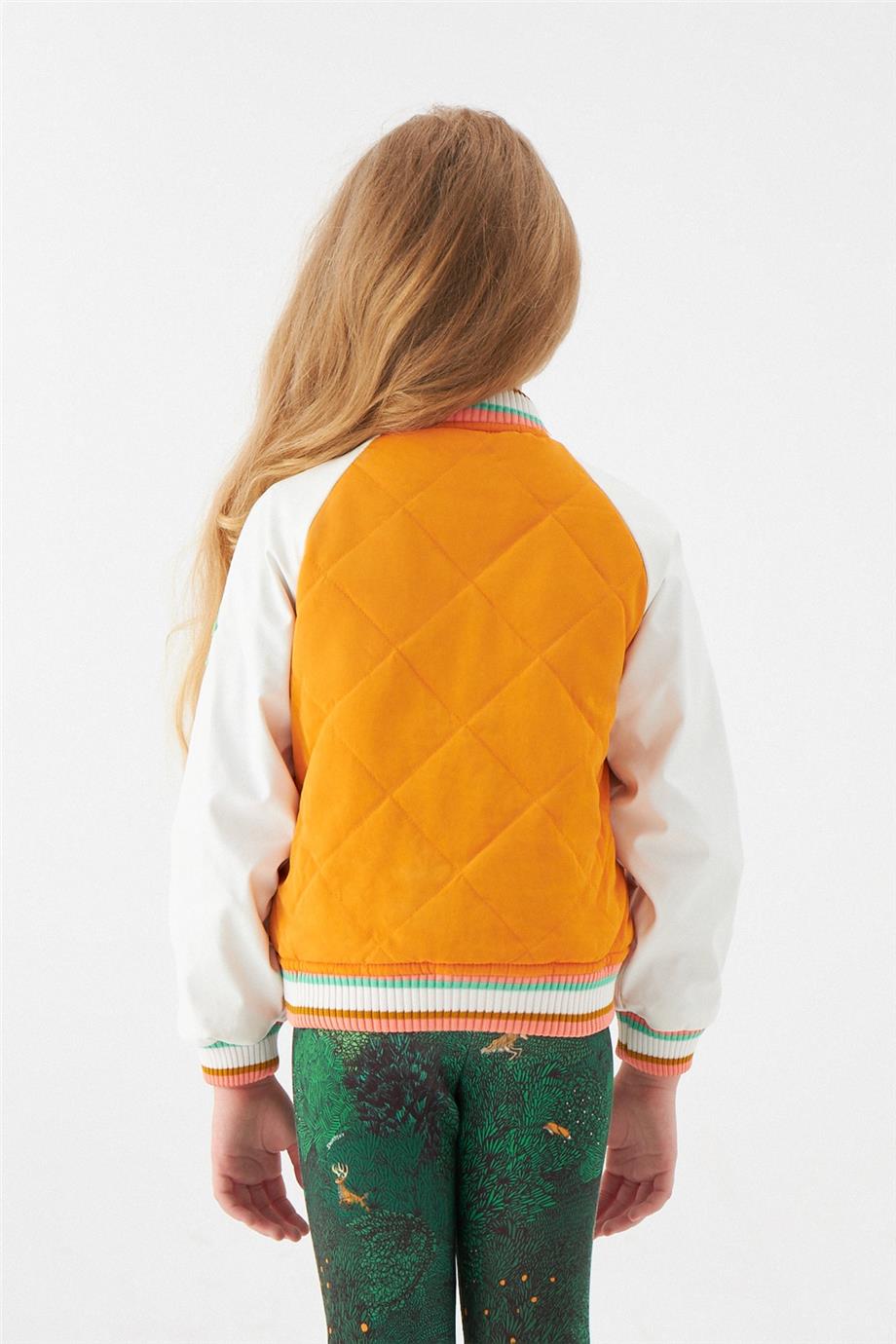 Swatsky Kız Çocuk Turuncu Mont