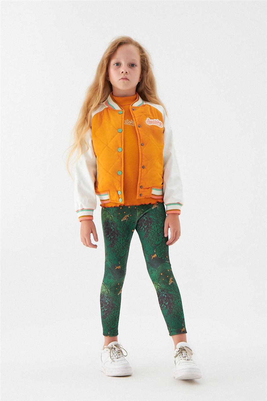 Swatsky Kız Çocuk Turuncu Mont