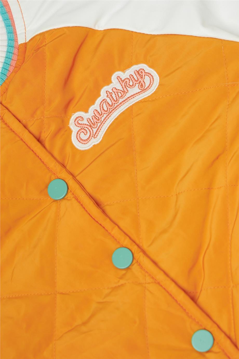 Swatsky Kız Çocuk Turuncu Mont