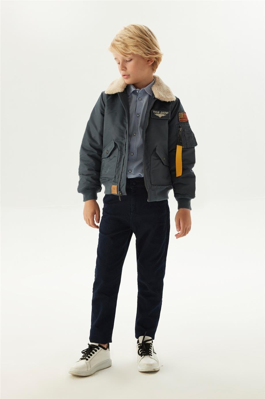 TOPGUN Erkek Çocuk Mavi Mont