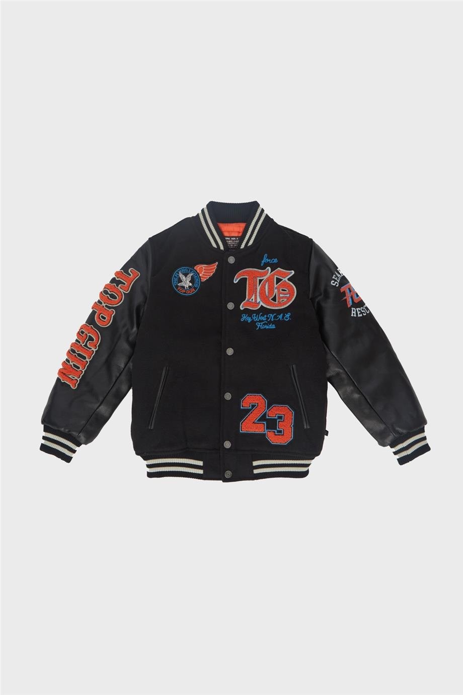 TOPGUN Erkek Çocuk Siyah Mont