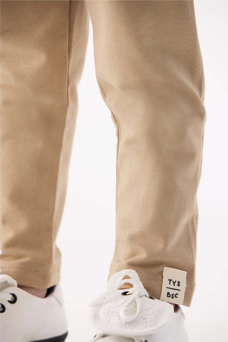 Tyess Basic Kız Bebek Bej Tayt